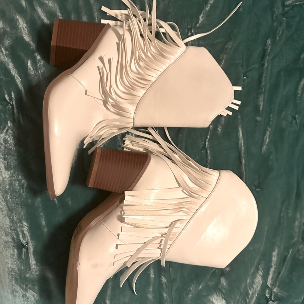 White western fringe boots